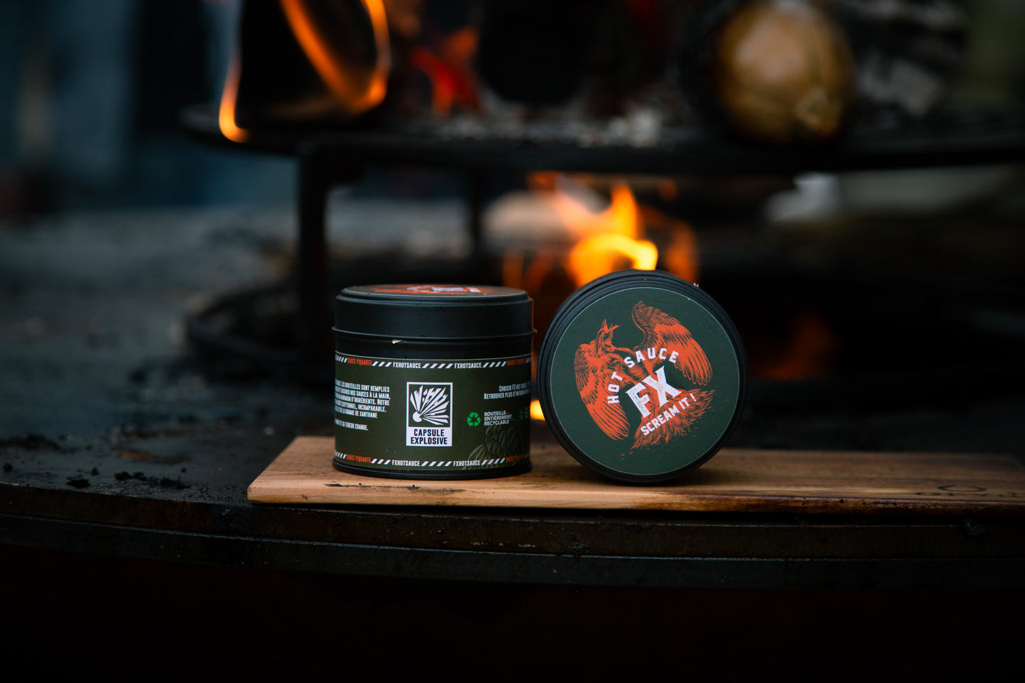 Capsule pimentée explosive