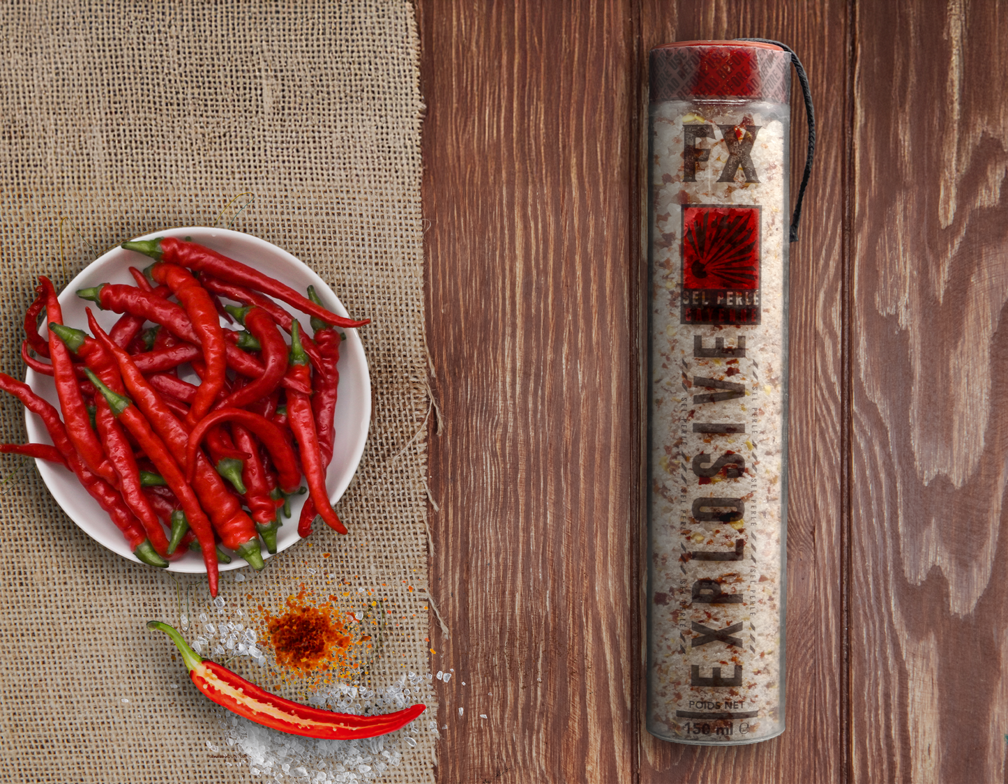 Sel de Namibie au Piment de Cayenne